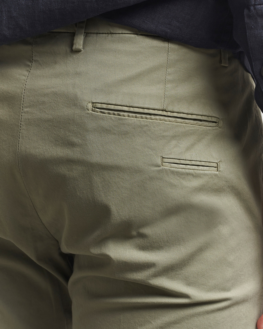 Mies | Housut | Briglia 1949 | Slim Fit Cotton Chinos Olive