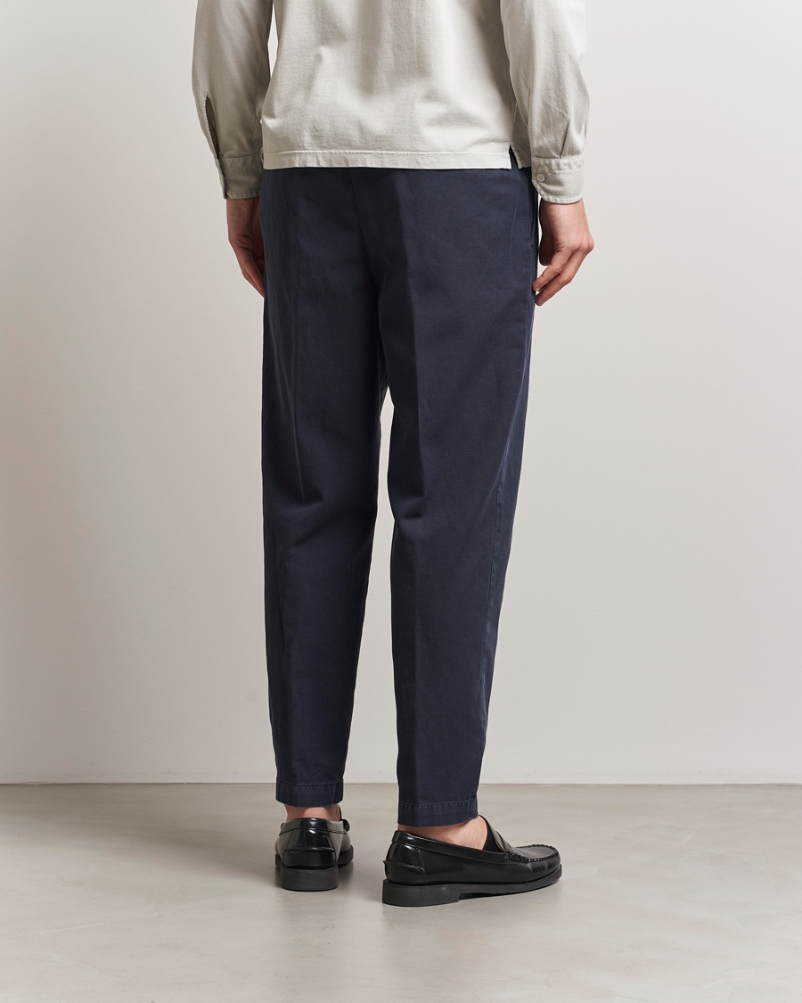Mies | Housut | Briglia 1949 | Cotton/Linen Drawstring Pants Navy