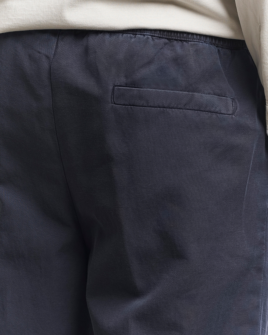 Mies | Housut | Briglia 1949 | Cotton/Linen Drawstring Pants Navy
