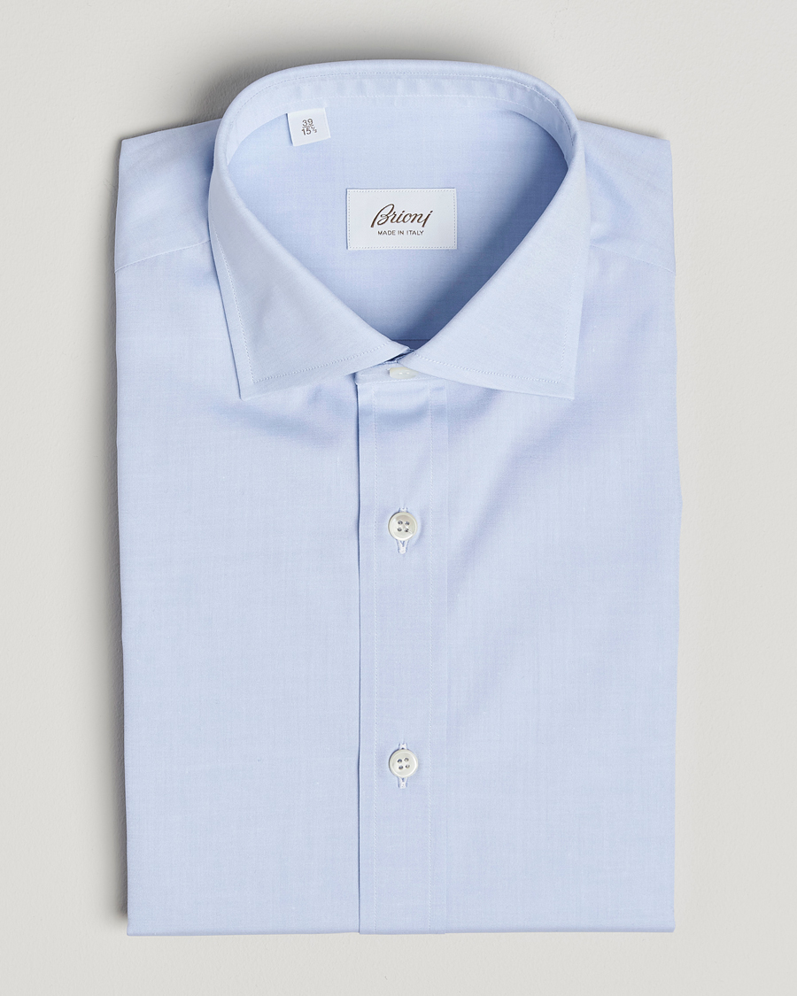 Mies | Kauluspaidat | Brioni | Classic Dress Shirt Light Blue