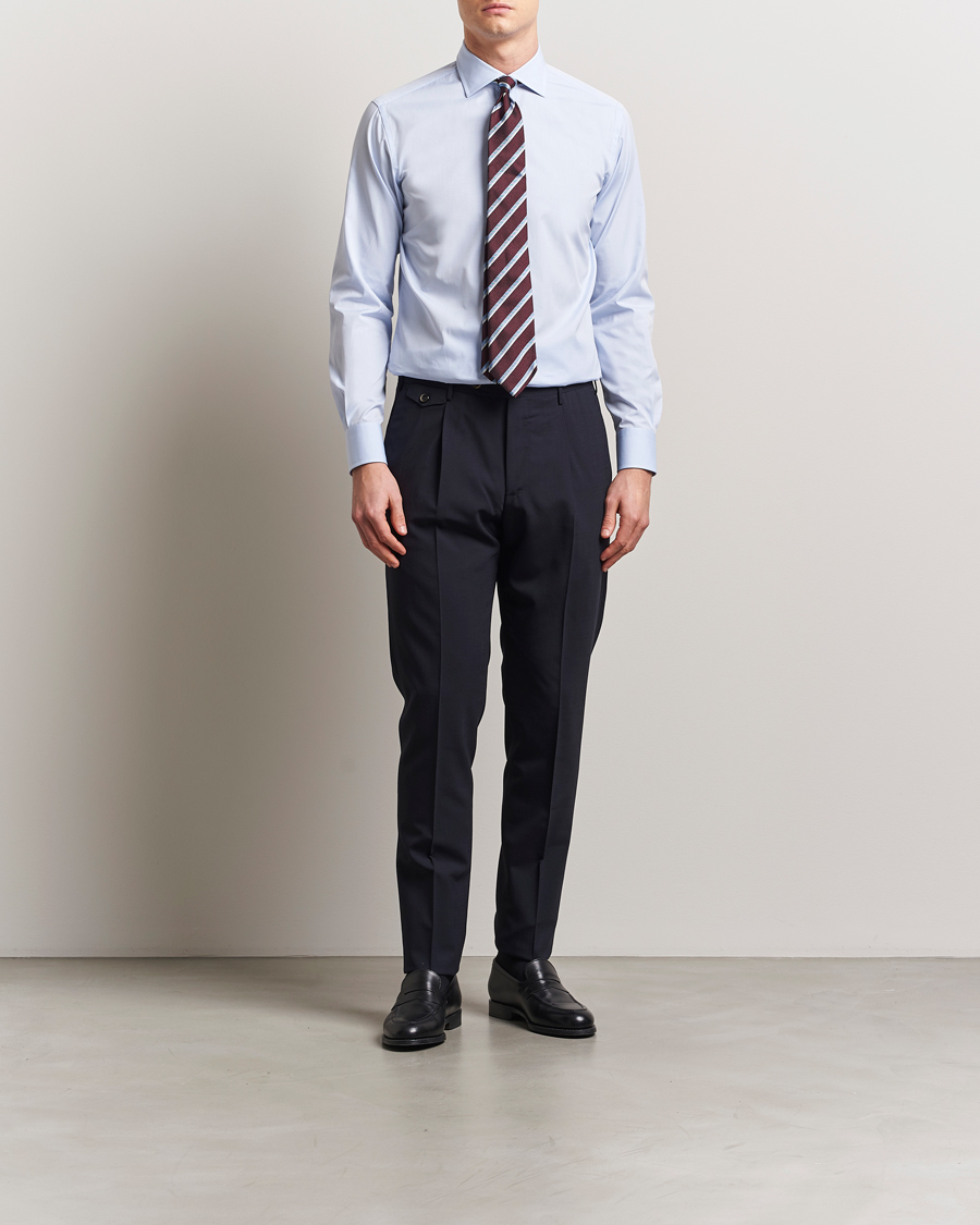 Mies | Kauluspaidat | Brioni | Classic Dress Shirt Light Blue