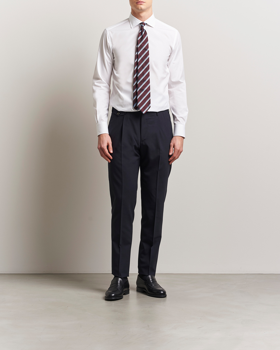 Mies | Kauluspaidat | Brioni | Slim Fit Dress Shirt White