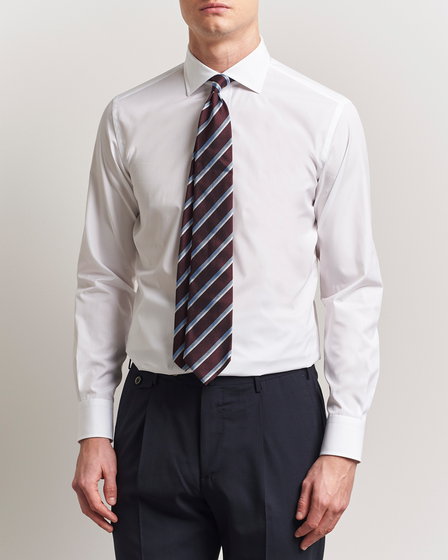 Mies | Kauluspaidat | Brioni | Slim Fit Dress Shirt White