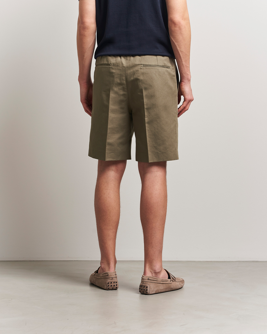 Mies | Shortsit | Brioni | Cotton/Linen Drawstring Shorts Military