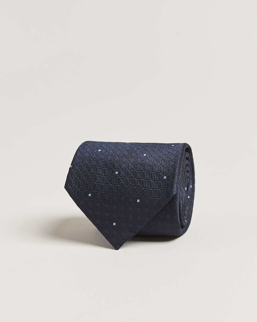 Mies | Brioni Jacquard Silk Tie Navy | Brioni | Jacquard Silk Tie Navy