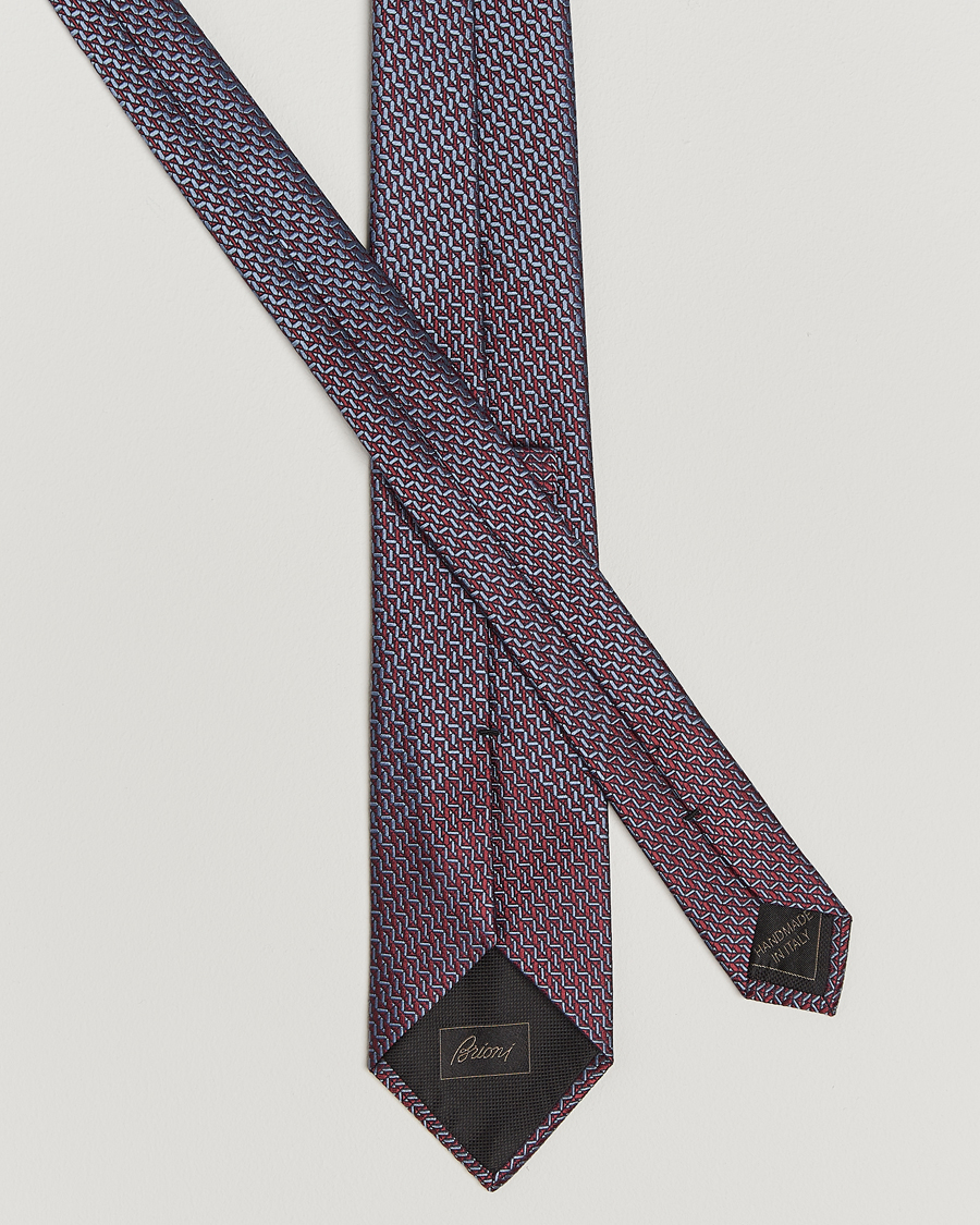 Mies | Brioni Degrade Silk Tie Burgundy | Brioni | Degrade Silk Tie Burgundy