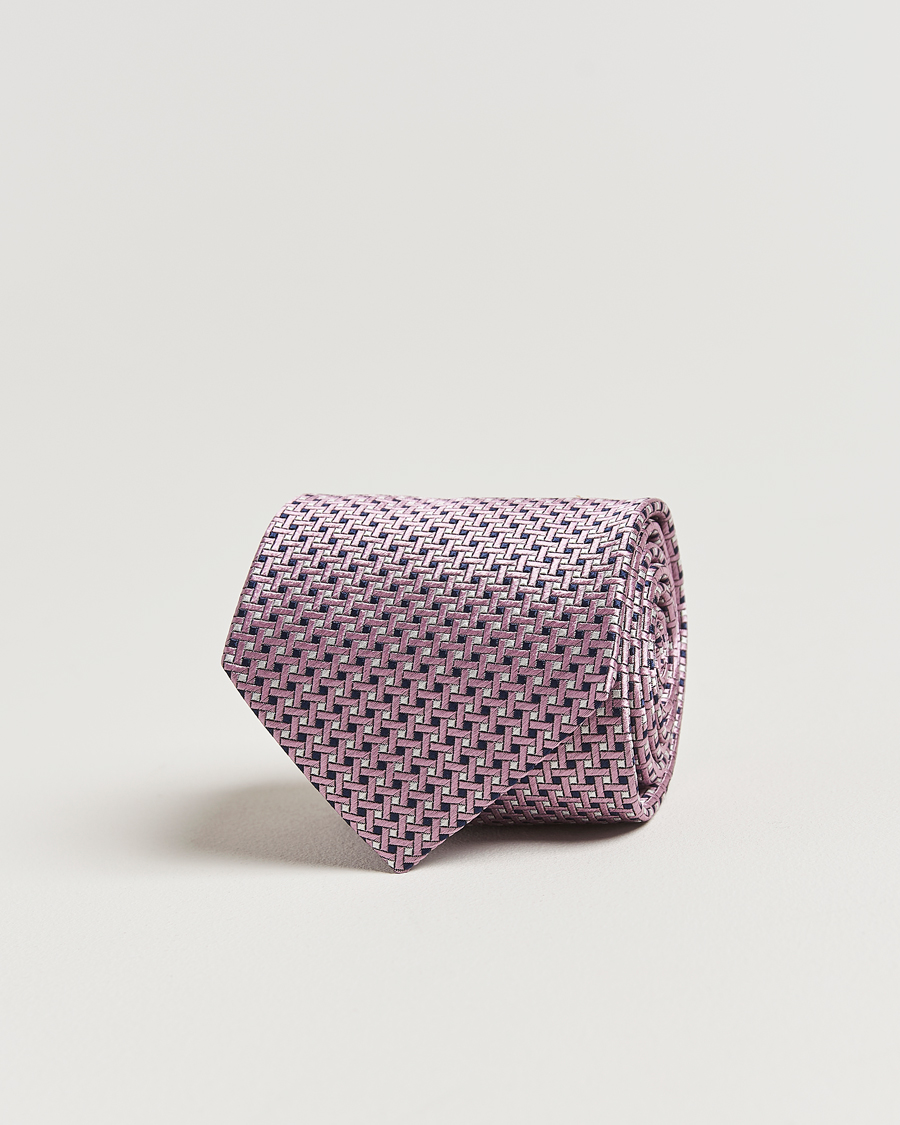 Mies | Brioni Microstructure Silk Tie Rosa | Brioni | Microstructure Silk Tie Rosa