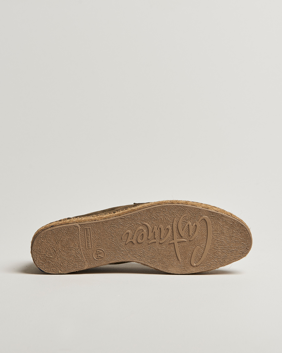 Mies | Espadrillot | Castañer | Nacho Casual Suede Loafers Verde Bosque