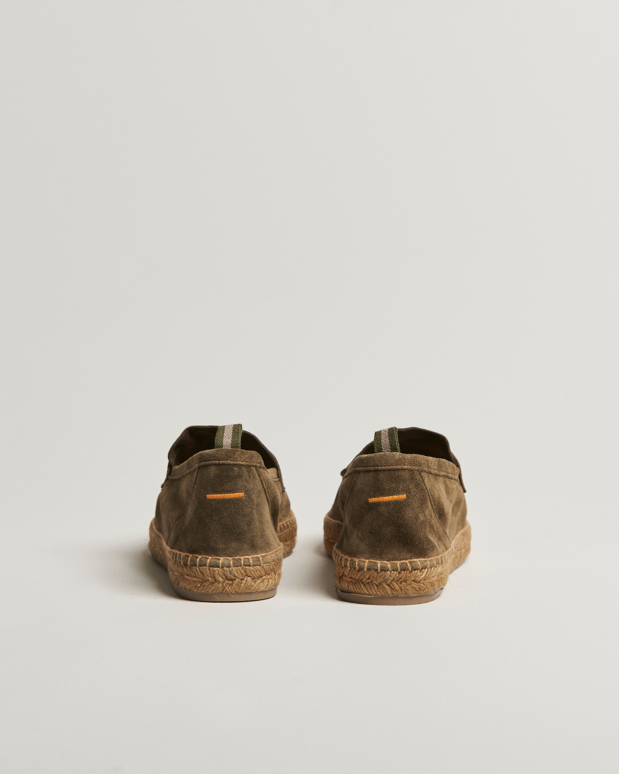 Mies | Espadrillot | Castañer | Nacho Casual Suede Loafers Verde Bosque