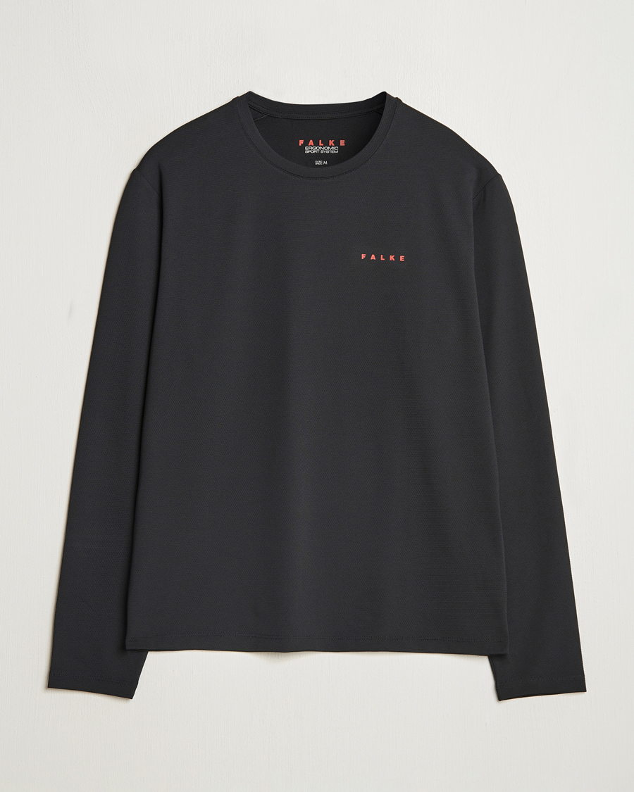 Mies | T-paidat | Falke Sport | Perform Better Longsleeve T-Shirt Black