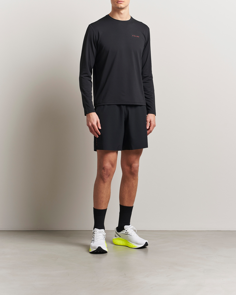 Mies | T-paidat | Falke Sport | Perform Better Longsleeve T-Shirt Black