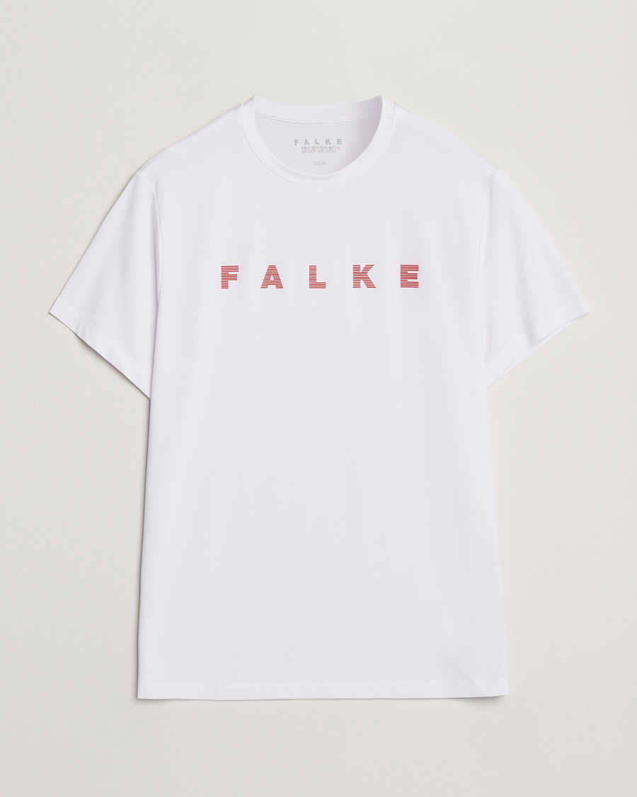 Mies | T-paidat | Falke Sport | Training T-Shirt White