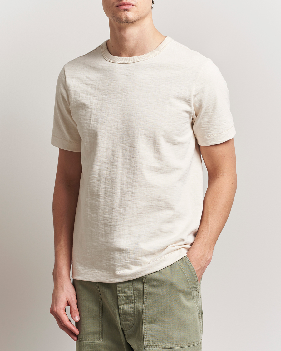 Mies | T-paidat | Merz b. Schwanen | Relaxed Fit Loopwheeled Heavy T-Shirt Nature