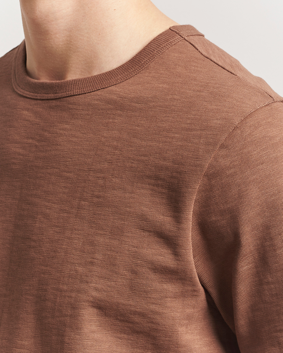 Mies | T-paidat | Merz b. Schwanen | Relaxed Loopwheeled Heavy T-Shirt Nut