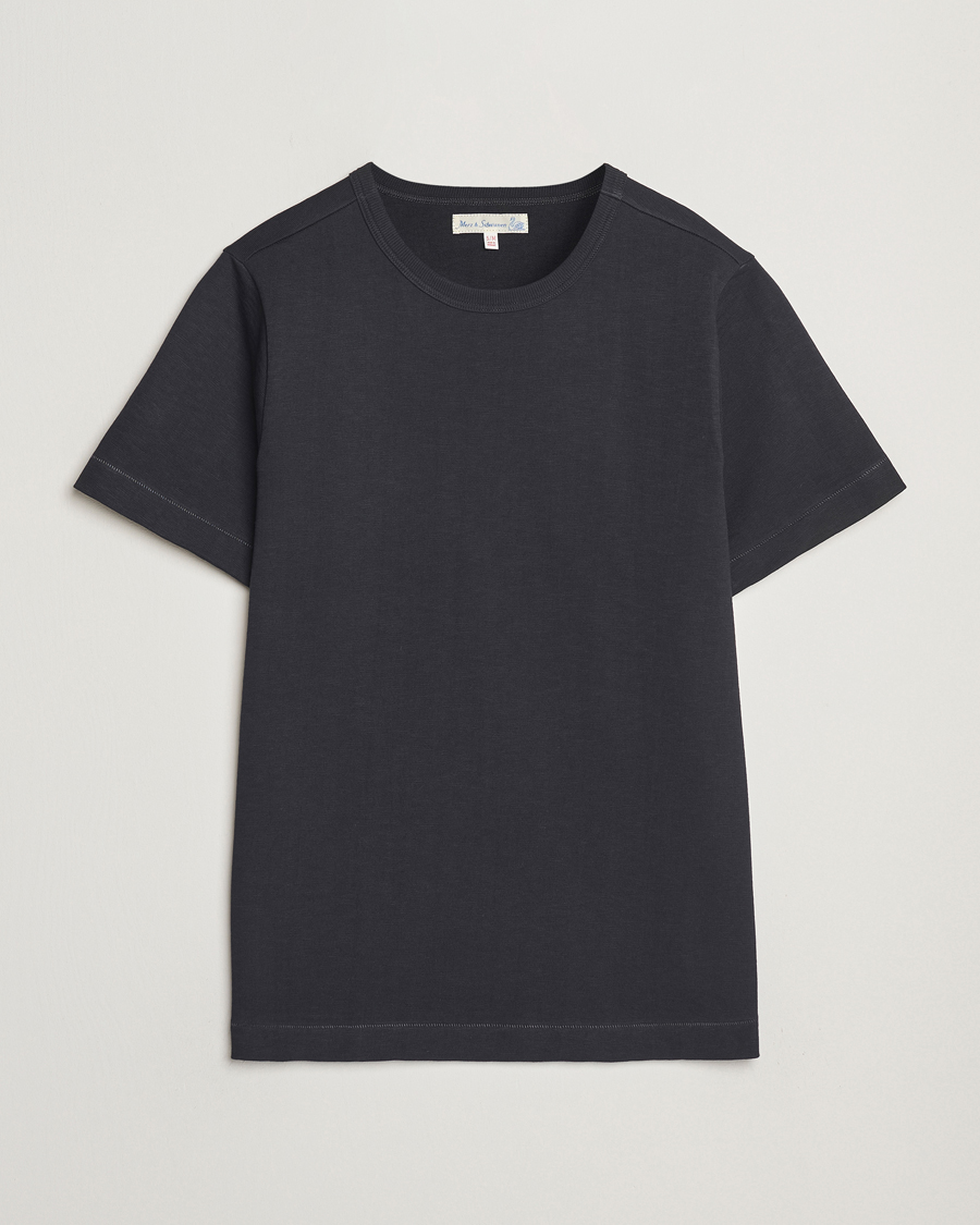 Mies | T-paidat | Merz b. Schwanen | Relaxed Fit Loopwheeled Heavy T-Shirt Charcoal