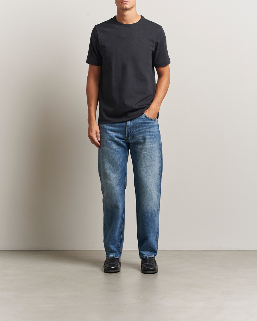 Mies | T-paidat | Merz b. Schwanen | Relaxed Fit Loopwheeled Heavy T-Shirt Charcoal