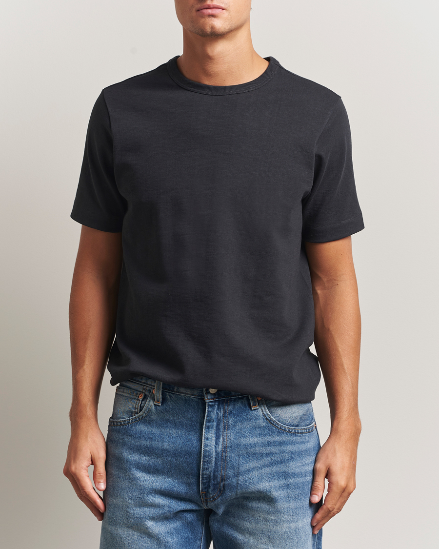 Mies | T-paidat | Merz b. Schwanen | Relaxed Fit Loopwheeled Heavy T-Shirt Charcoal