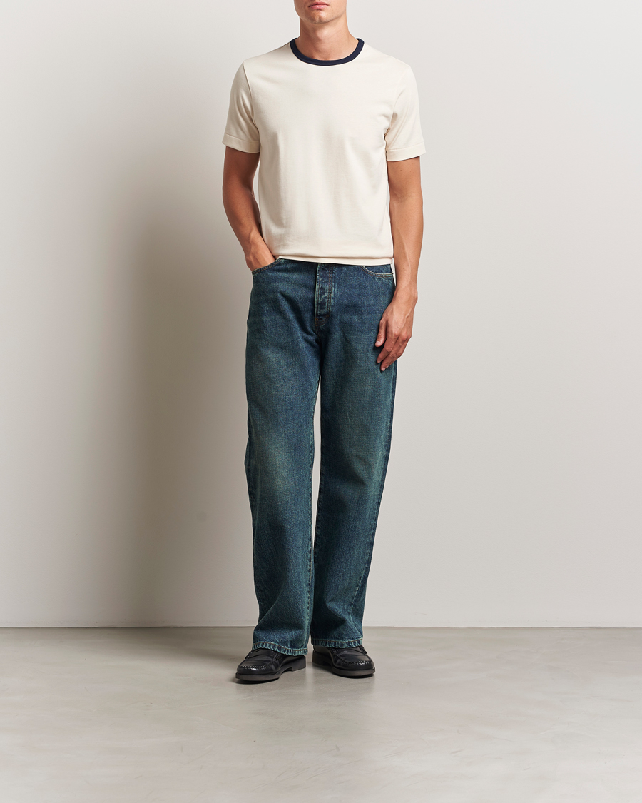 Mies | T-paidat | Merz b. Schwanen | Classic Fit T-Shirt Nature/Ink