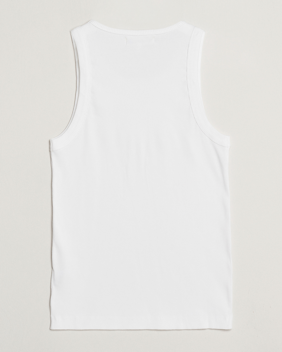 Mies | T-paidat | Merz b. Schwanen | Ribbed Tank Top White