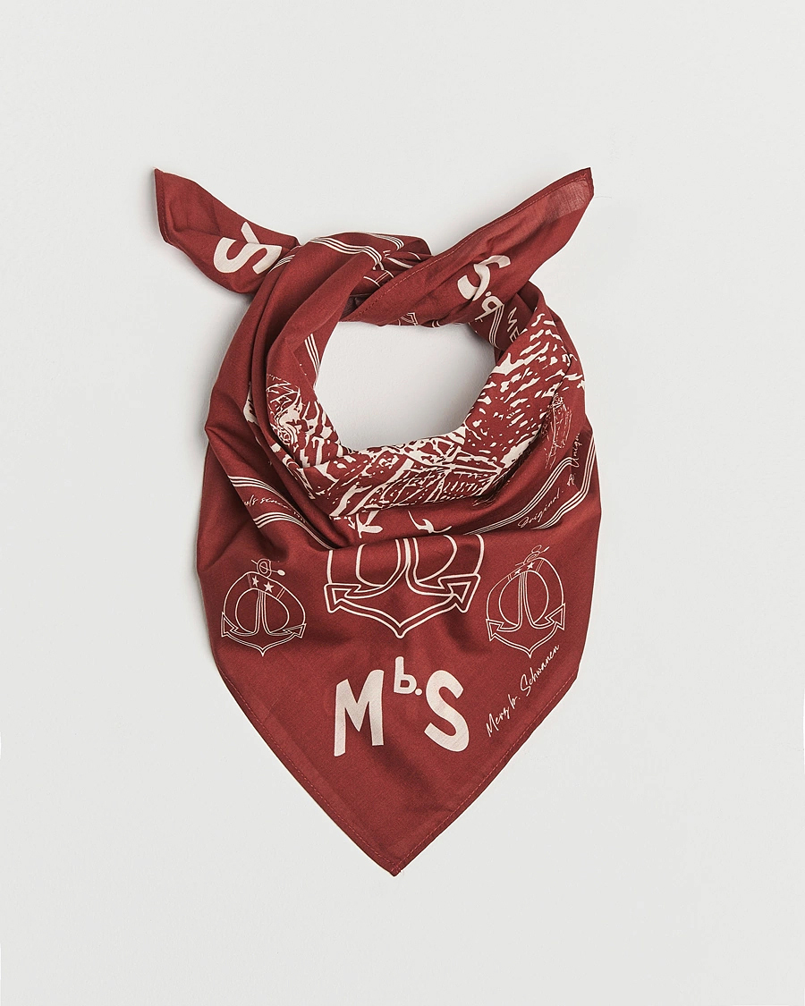 Mies | Merz b. Schwanen Cotton Bandana Chestnut | Merz b. Schwanen | Cotton Bandana Chestnut