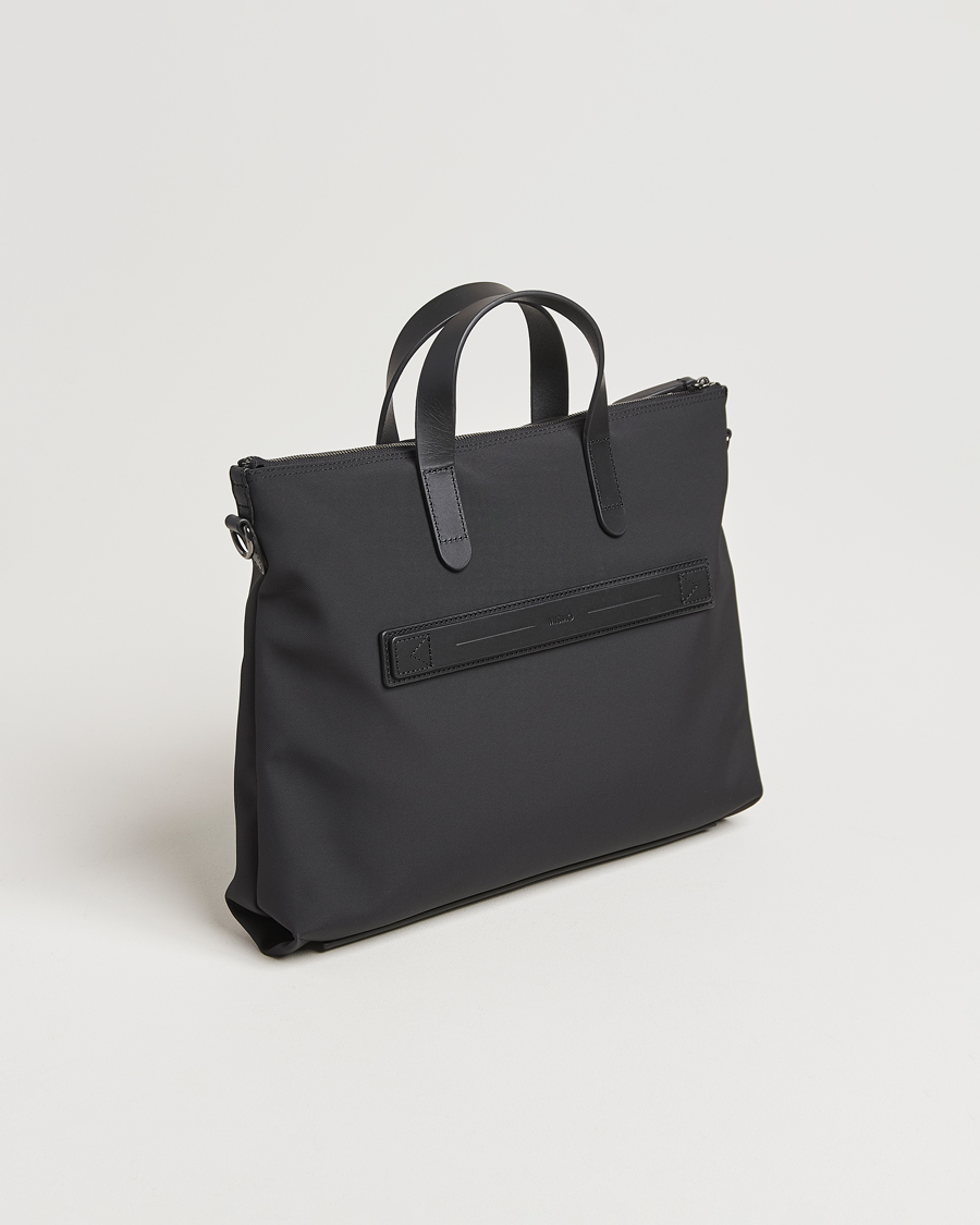 Mies | Laukut | Mismo | M/S Canvas Slim Brief Eclipse Black/Black