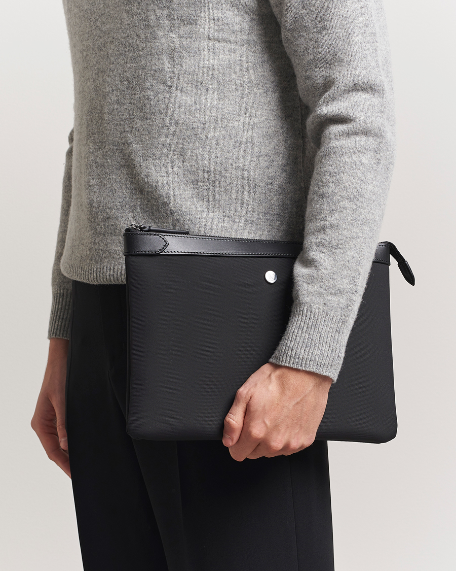 Mies | Laukut | Mismo | M/S Nylon Pouch Large Eclipse Black/Black