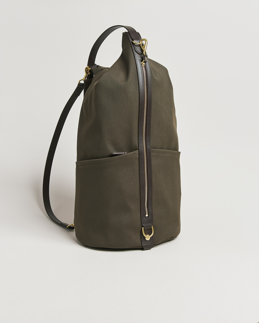 Mies | Laukut | Mismo | M/S Carpet Bag Army/Dark Brown