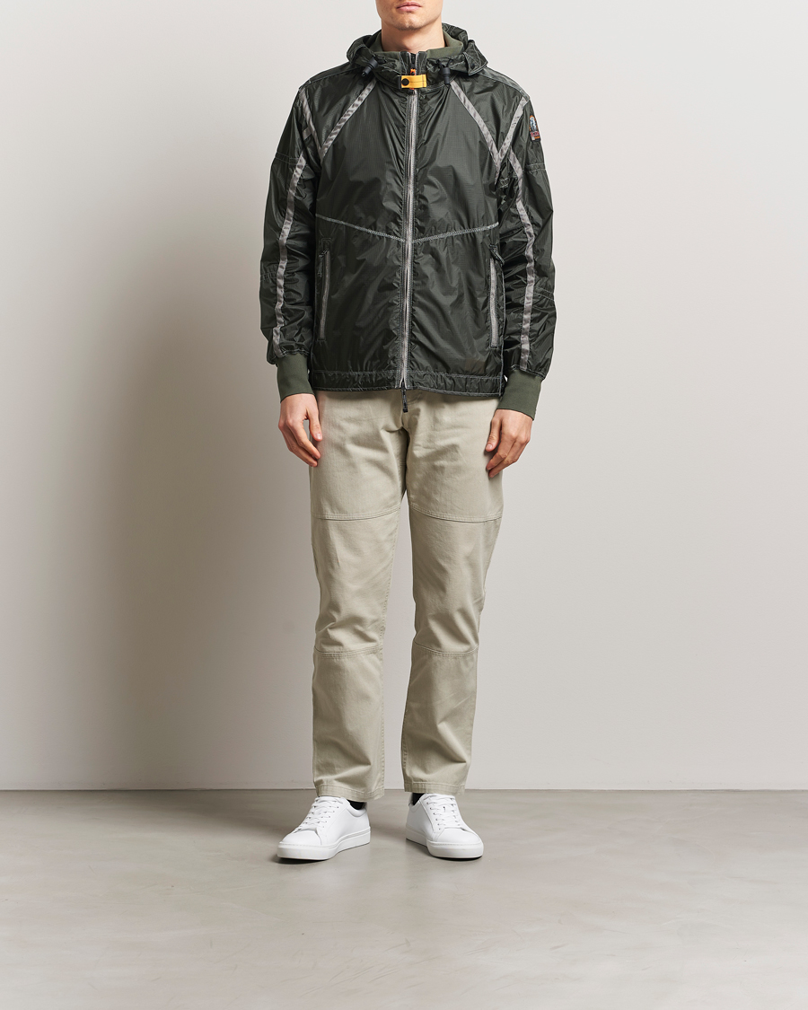 Mies | Takit | Parajumpers | Edge Nylon Double Ripstop Hooded Jacket Thyme Green