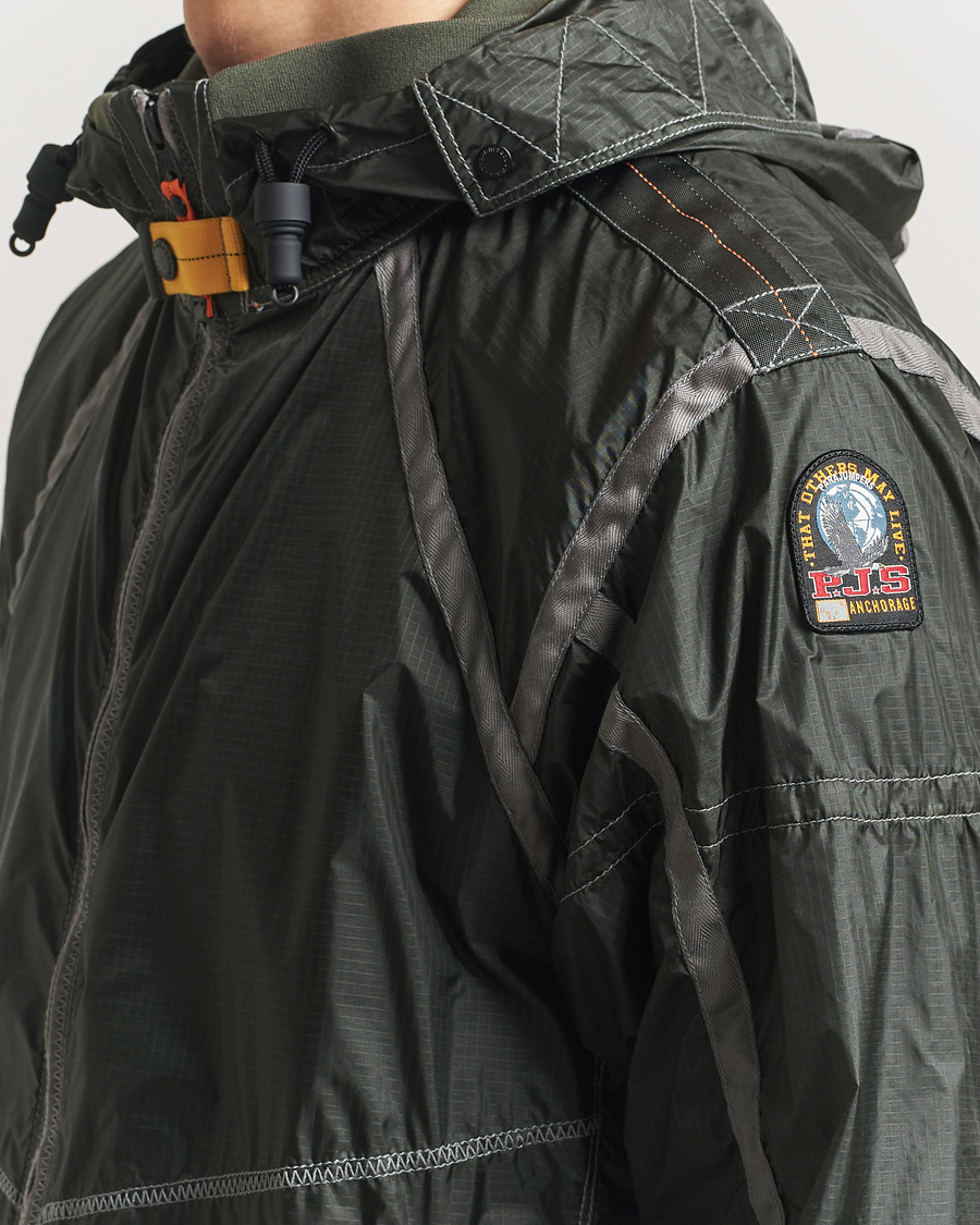 Mies | Takit | Parajumpers | Edge Nylon Double Ripstop Hooded Jacket Thyme Green