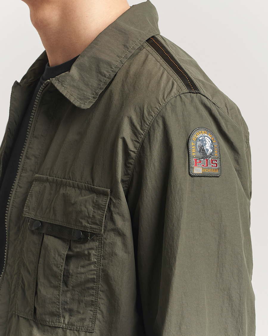 Mies | Takit | Parajumpers | Rayner Peached Poplin Shirt Jacket Kombu Green