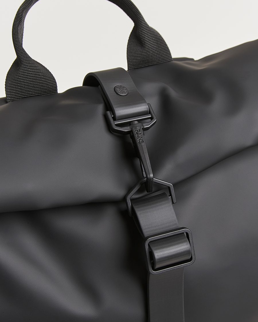 Mies | RAINS Rolltop Large Rucksack Black | RAINS | Rolltop Large Rucksack Black