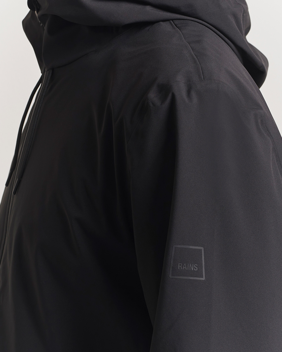 Mies | Takit | RAINS | Suva Hooded Waterproof Long Jacket Black