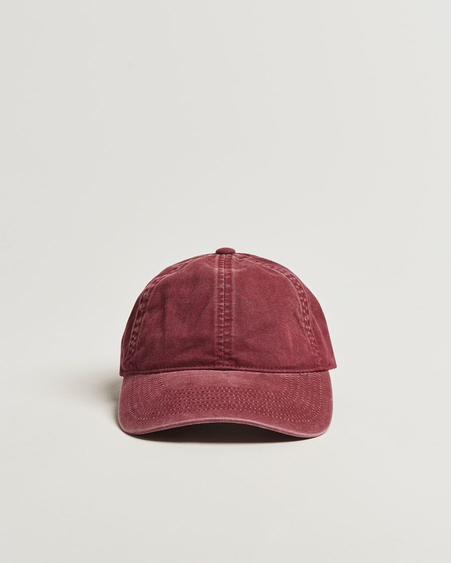 Mies | Päähineet | Varsity Headwear | Washed Cotton Baseball Cap Burgundy