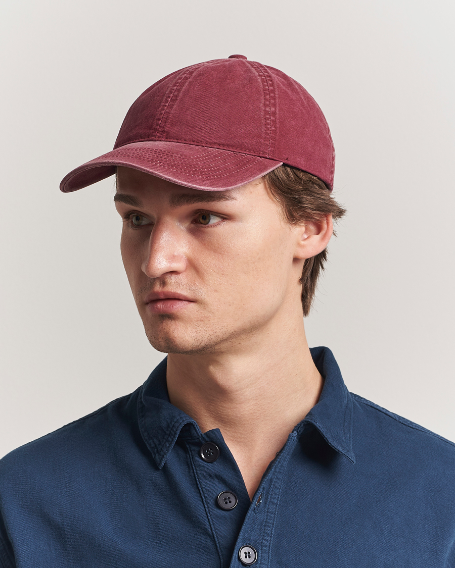 Mies | Päähineet | Varsity Headwear | Washed Cotton Baseball Cap Burgundy