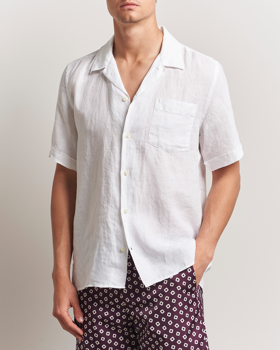 Mies | Kauluspaidat | Vilebrequin | Charli Resort Short Sleeve Shirt Blanc