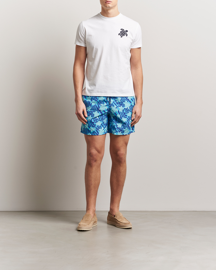 Mies | T-paidat | Vilebrequin | Portisol Embroidered T-Shirt Blanc