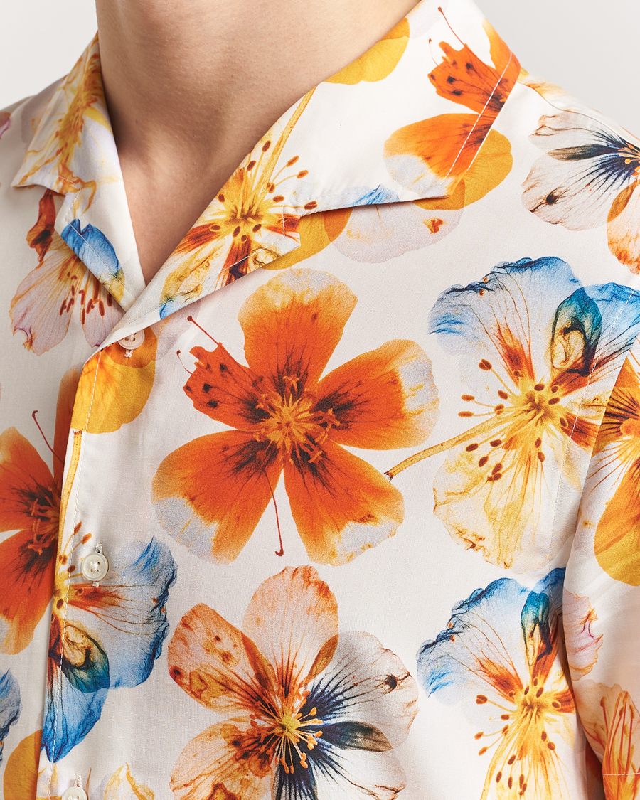 Mies | Kauluspaidat | Orlebar Brown | Hibbert Oshibana Printed Shirt White Sand