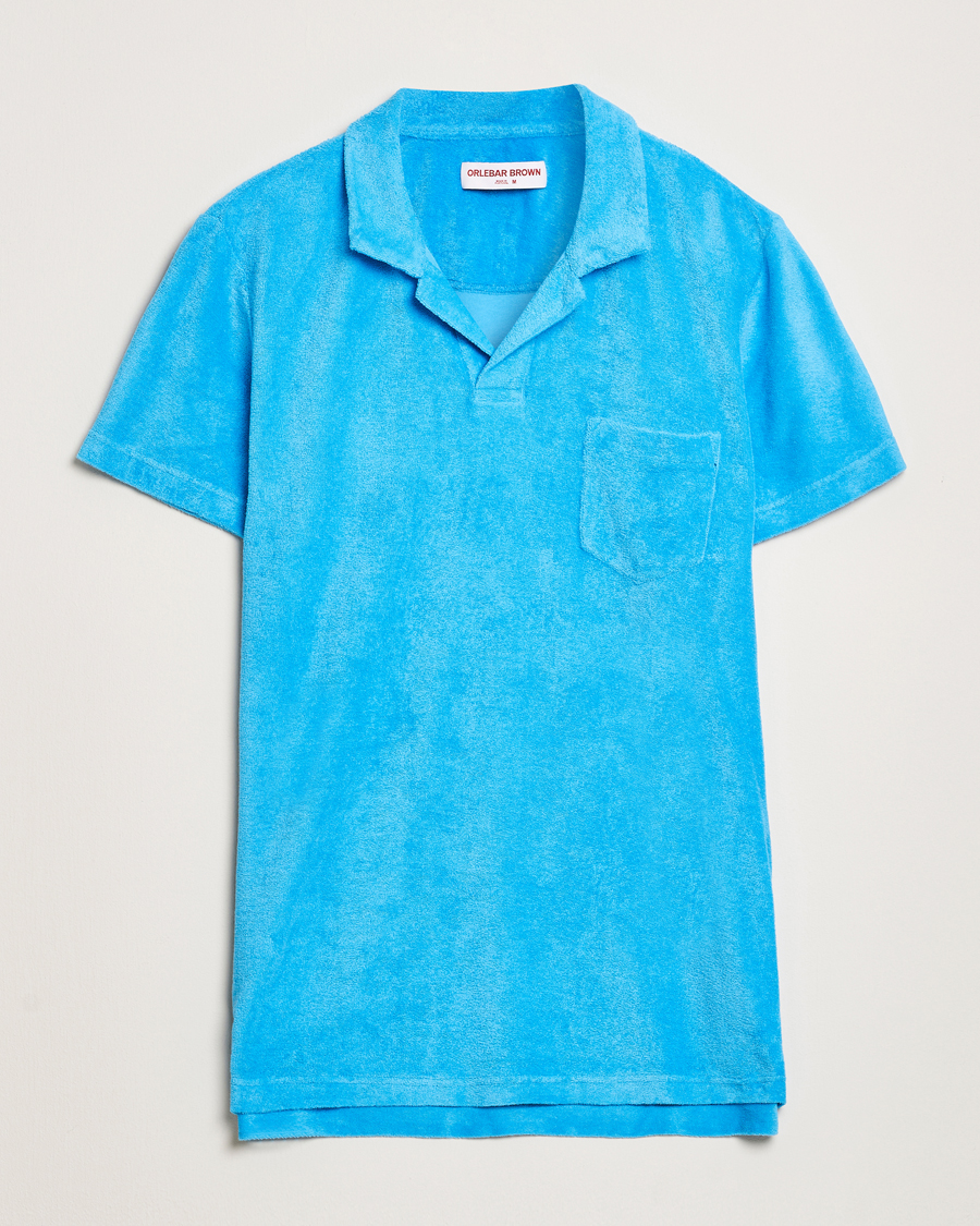 Mies | Pikeet | Orlebar Brown | Terry Polo Agua Blue