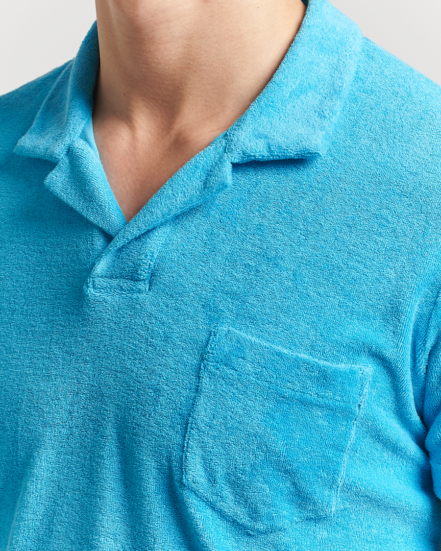 Mies | Pikeet | Orlebar Brown | Terry Polo Agua Blue