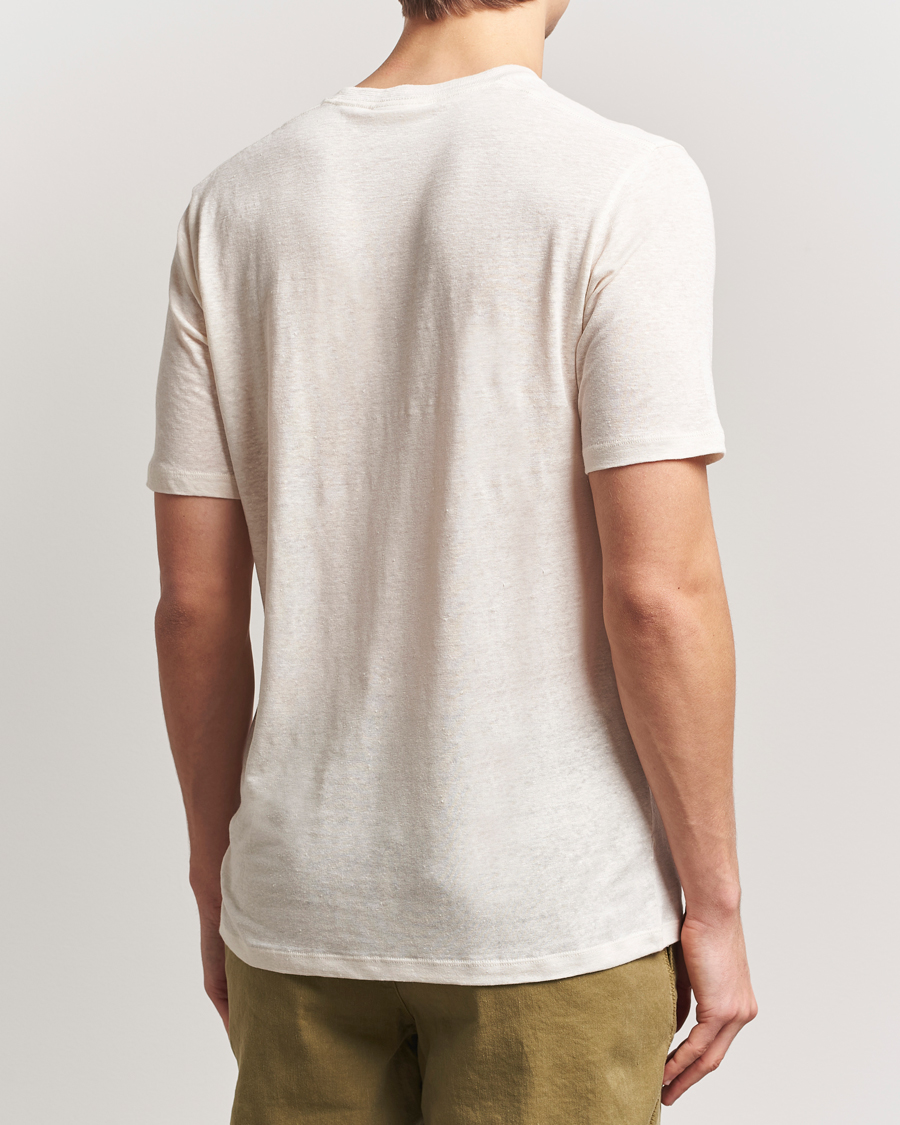 Mies | T-paidat | Orlebar Brown | Standard Linen T-Shirt Latte