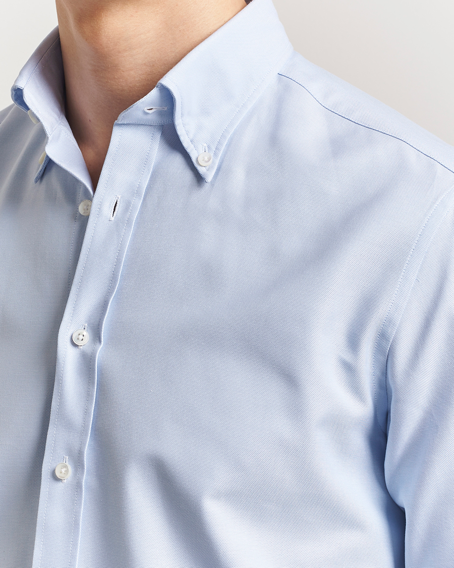 Mies | Kauluspaidat | Stenströms | Fitted Body Heavy Oxford Shirt Blue