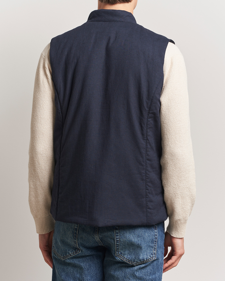 Mies | Takit | Stenströms | Linen/Alcantar Vest Navy