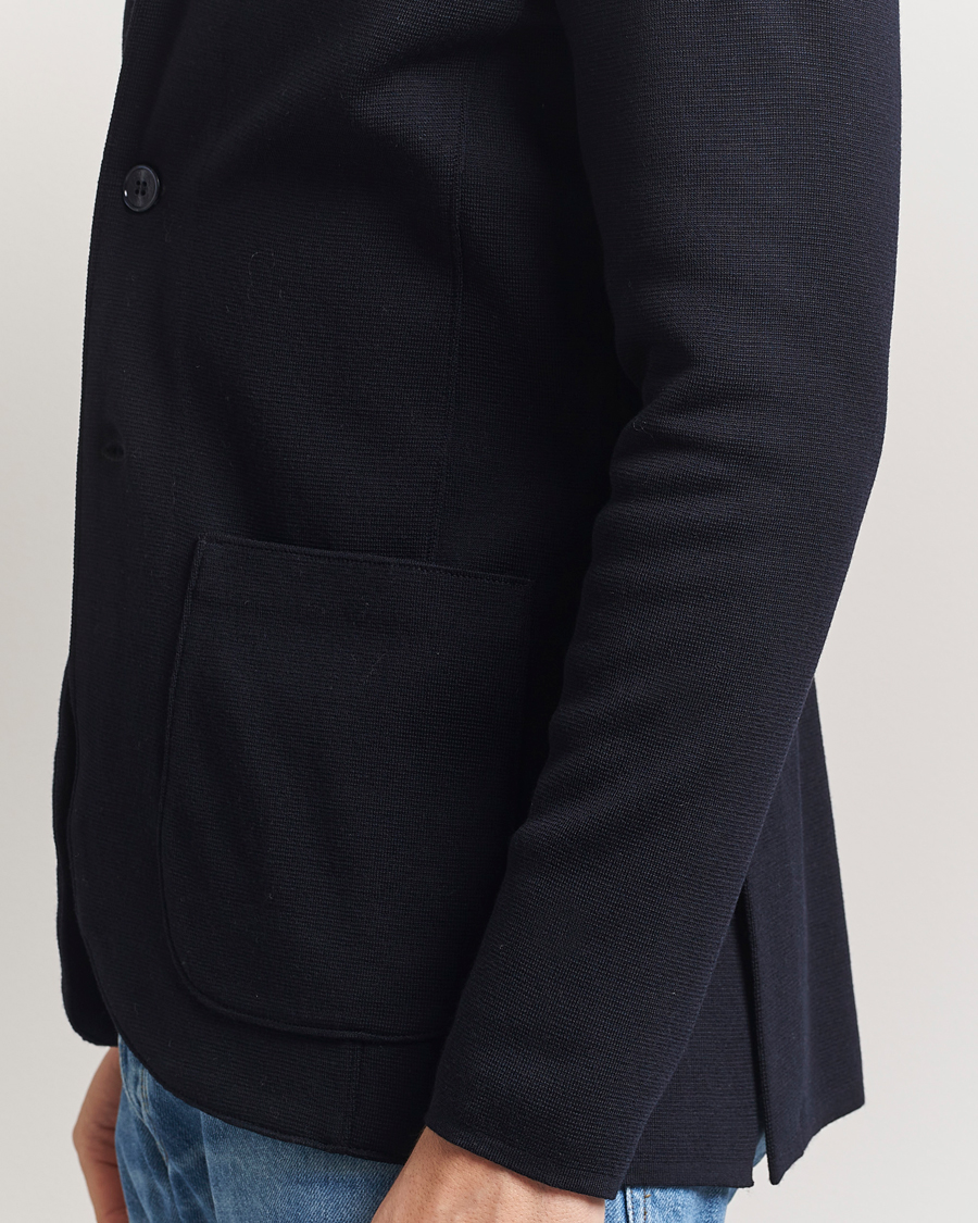 Mies | Pikkutakit | Stenströms | Milano Knitted Merino Blazer Navy