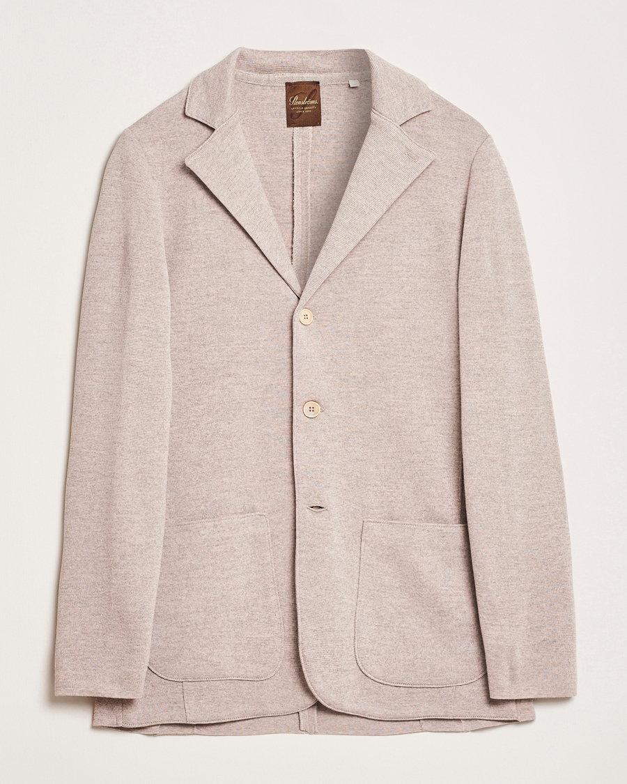 Mies | Pikkutakit | Stenströms | Milano Knitted Blazer Beige