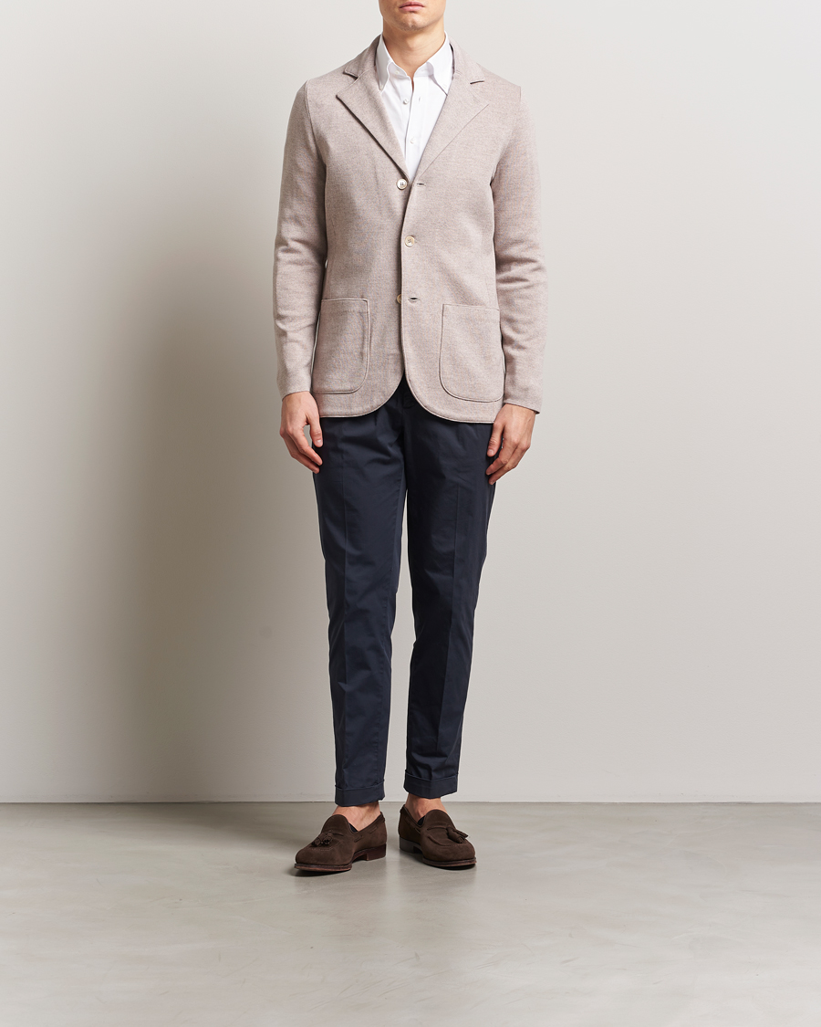 Mies | Pikkutakit | Stenströms | Milano Knitted Blazer Beige