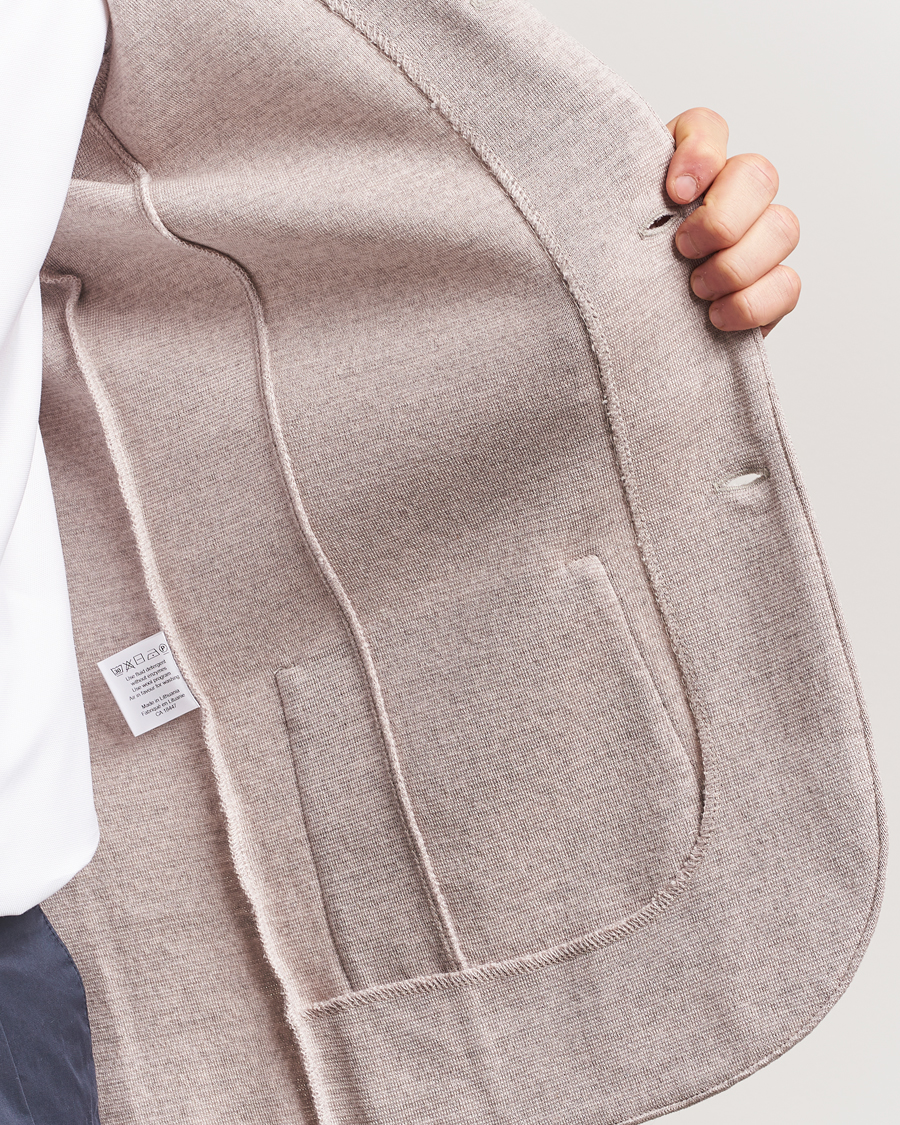 Mies | Pikkutakit | Stenströms | Milano Knitted Blazer Beige