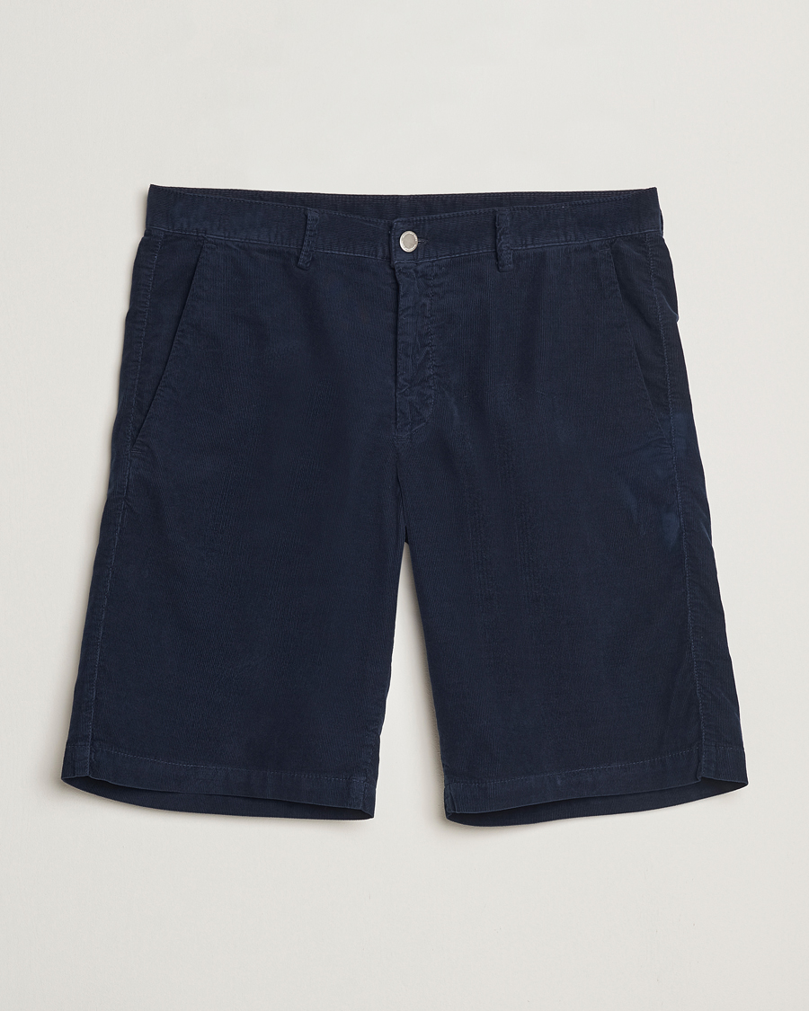 Mies | Shortsit | Massimo Alba | Vela Baby Corduroy Shorts Navy