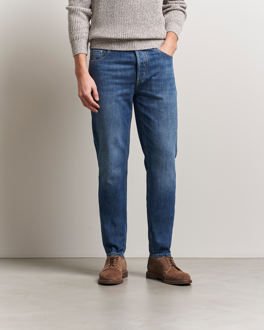 Mies | Housut | Brunello Cucinelli | Traditional Fit Jeans Medium Wash