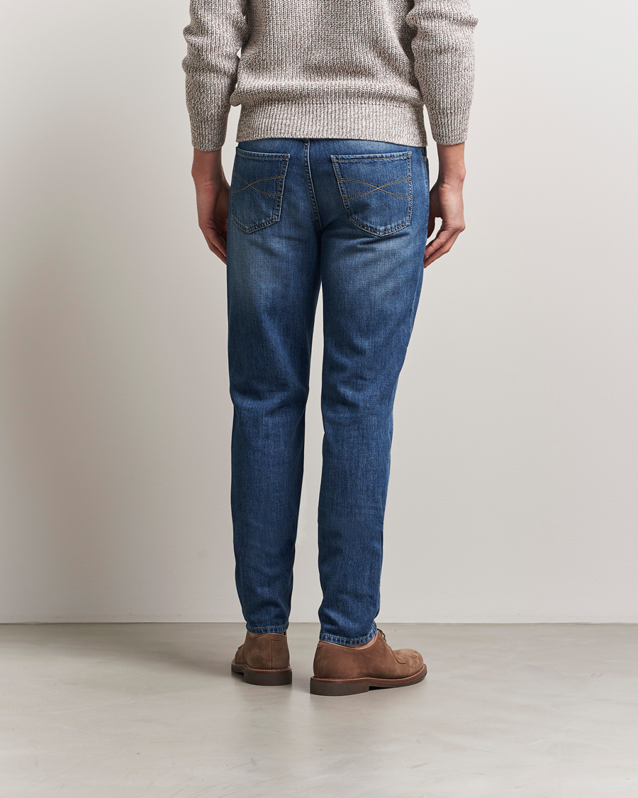 Mies | Housut | Brunello Cucinelli | Traditional Fit Jeans Medium Wash