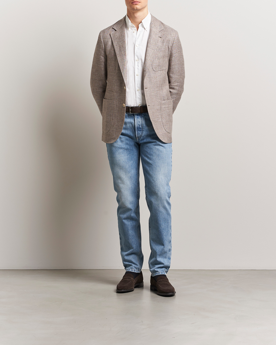 Mies | Farkut | Brunello Cucinelli | Traditional Fit Jeans Light Denim